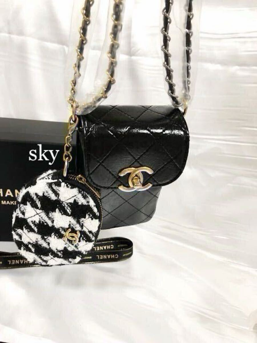 新品 CHANEL シャネル ノベルティ ショルダーバッグ スマホポーチ ミニ