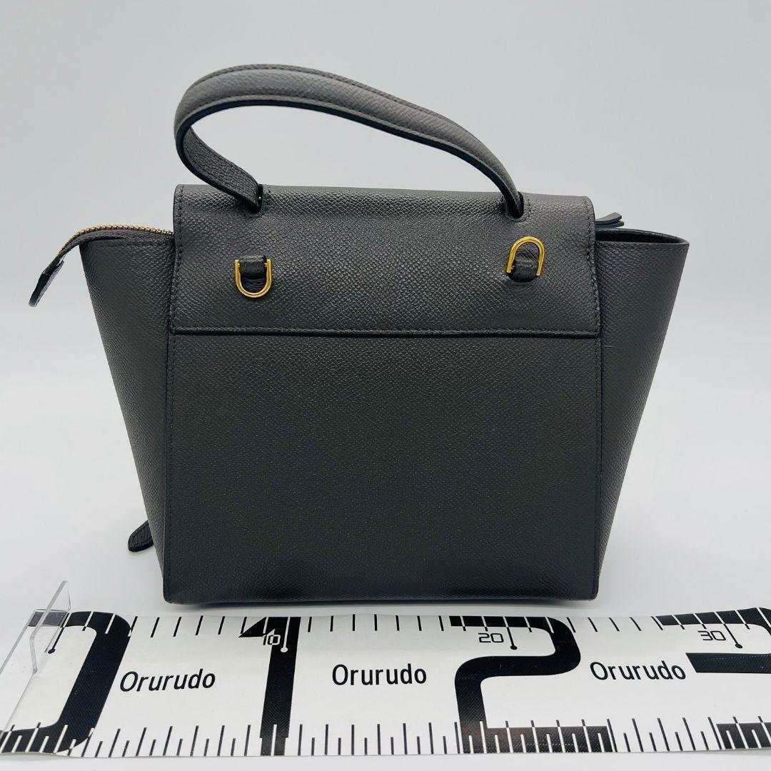 CELINE セリーヌ ベルトバッグ マイクロ ショルダーバッグ グレー