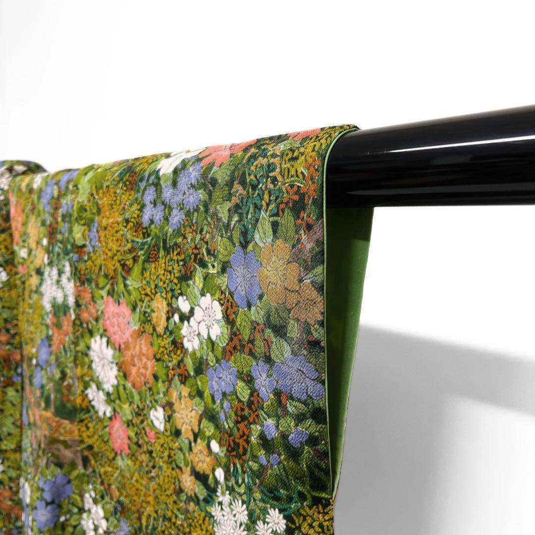 小紋 花模様 家屋 芙蓉 牡丹 桜 リーフ 着物 032a d｜Yahoo!フリマ（旧