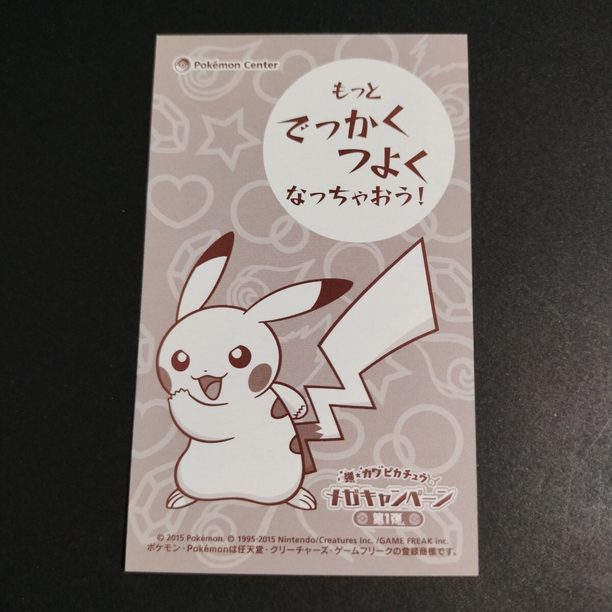 非売品メガリザードンX 強カワピカチュウ メガキャンペーン第1弾 名刺