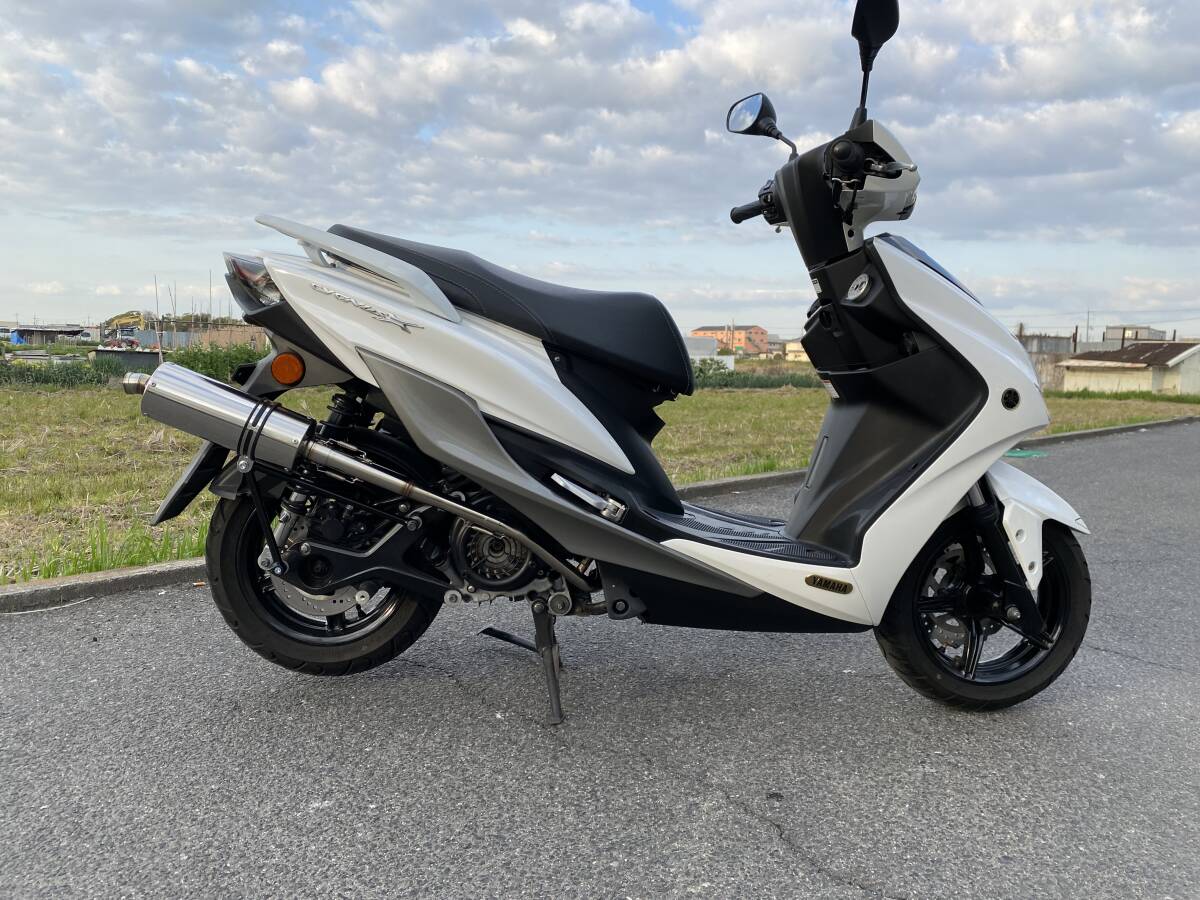 ガレージ バル製 4 5型シグナスX レース用マフラー タイプ3 消音100φ