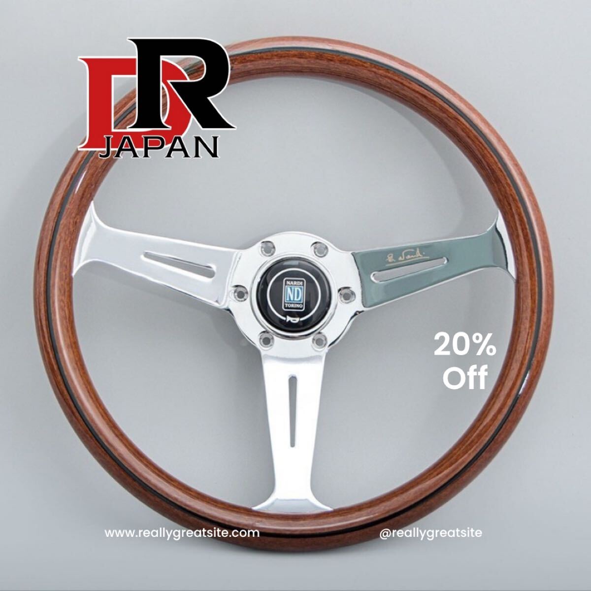 NARDI ナルディクラシック ウッド調 ポリッシュ ステアリング 車