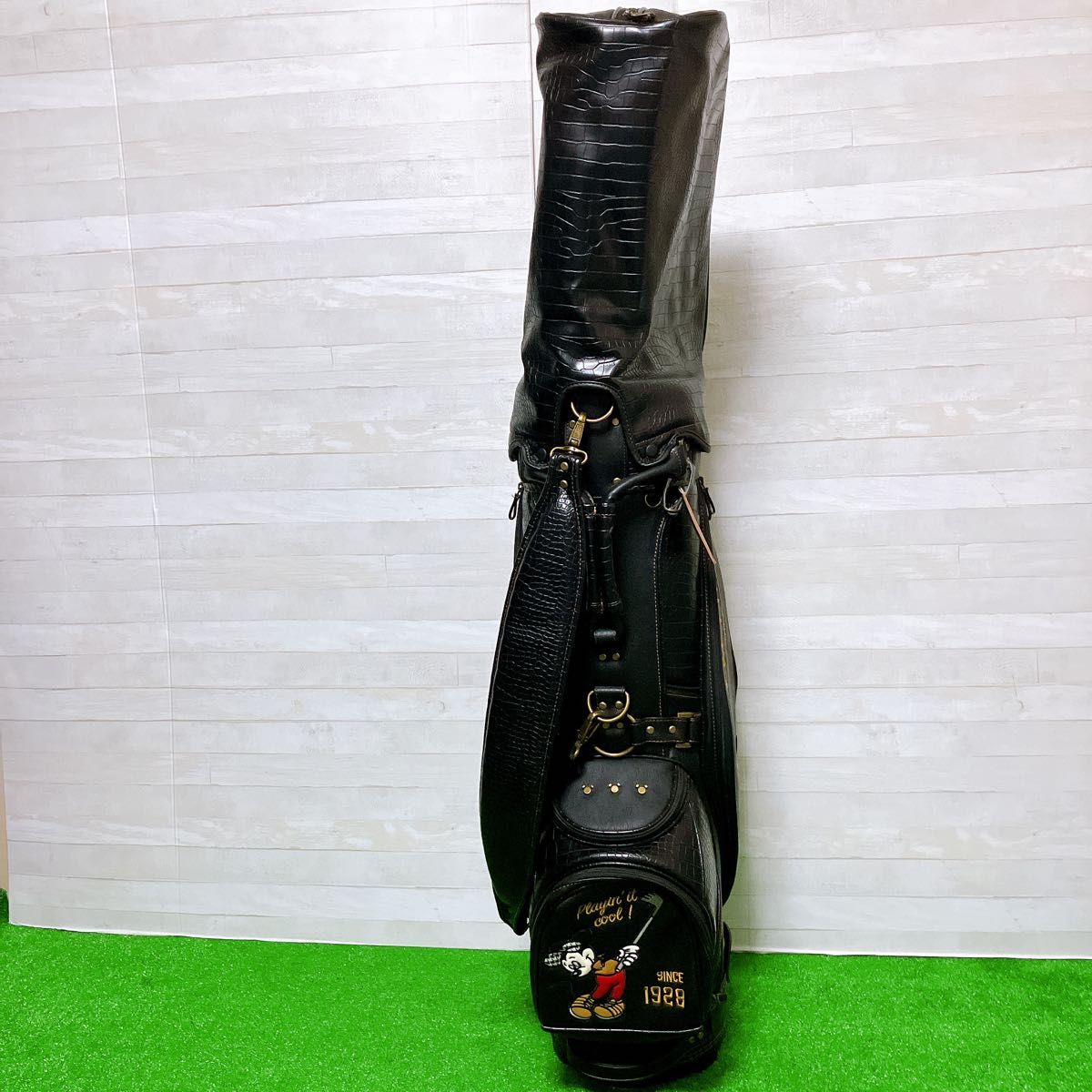 ディズニー ミッキーマウス ゴルフ キャディバッグ ブラック 9型 5分割