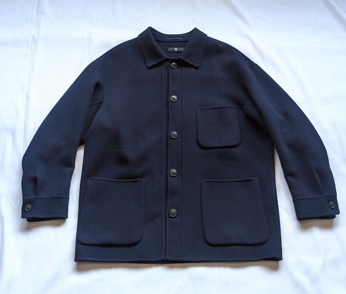 UNIQLO +J ユニクロ JIL SANDER ウールブレンド メルトン オーバー