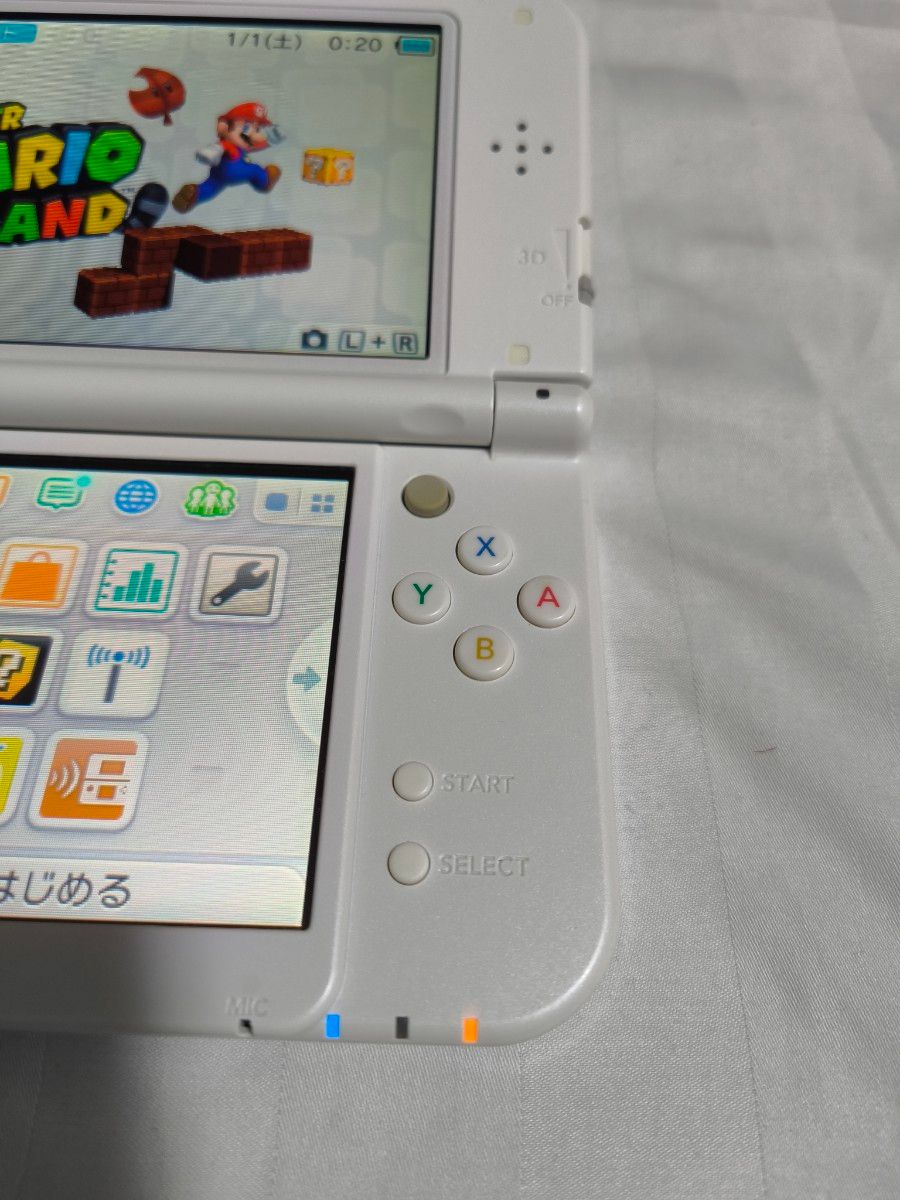 上下IPS液晶】超美品 Newニンテンドー3DS LL パールホワイト 純正