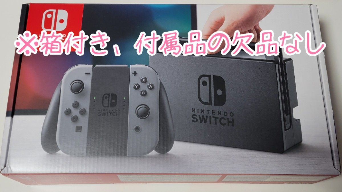 オ*オ様 Nintendo Switch グレー 本体 箱付き 抜け無し ニンテンドー