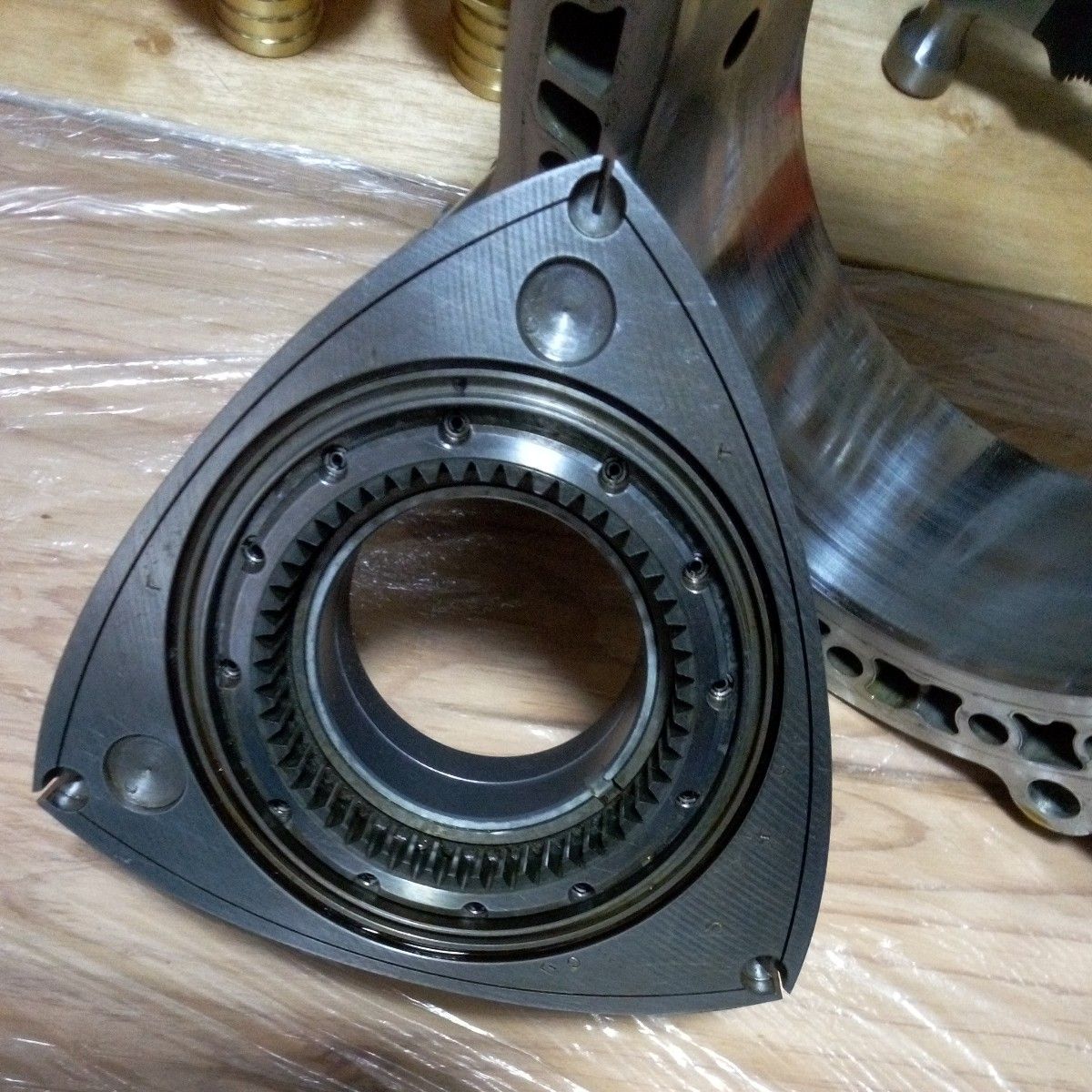 RX-7 ロータリーエンジン 13B オブジェ ローター ハウジングのセット