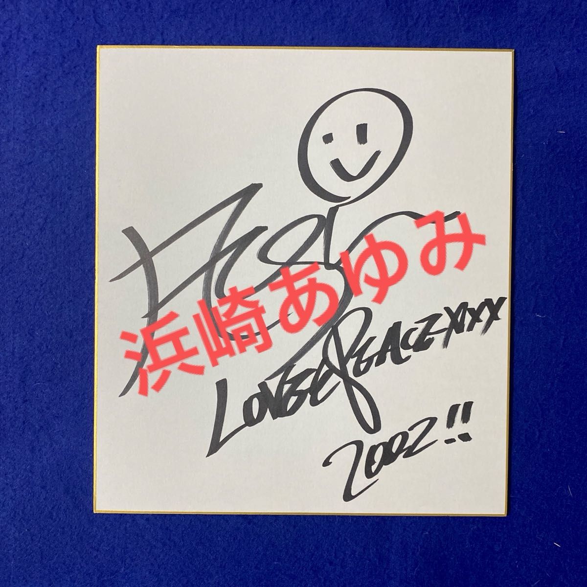 2002 スタジアムツアー ayu 浜崎あゆみ 直筆サイン 色紙｜Yahoo!フリマ