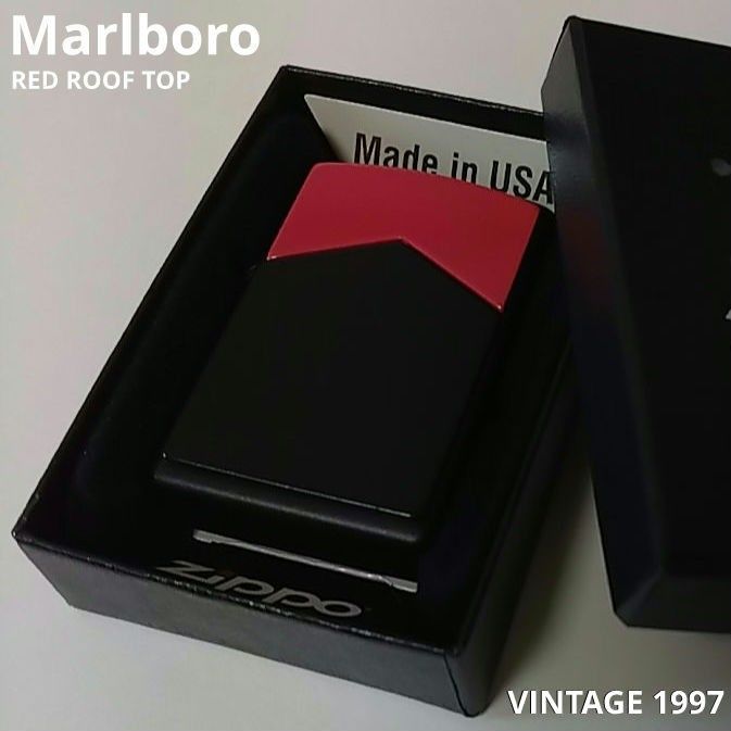 ZIPPO '97 MARLBORO RED ROOF W METAL 赤マル マールボロ ジッポー