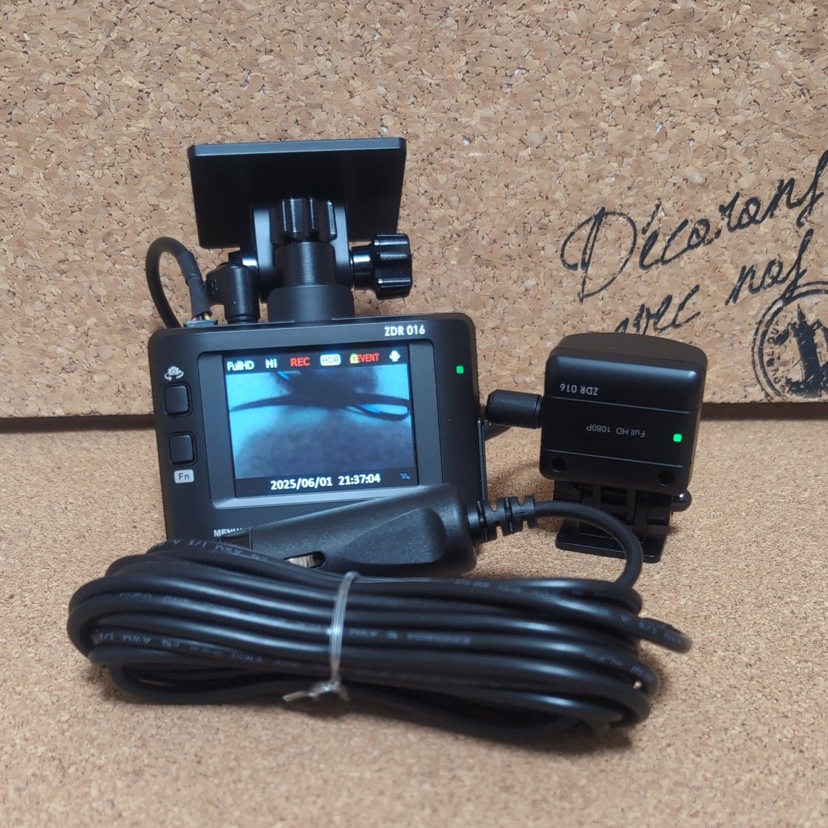 COMTEC ZDR-016 前後2カメラ ドライブレコーダー コムテック SDカード