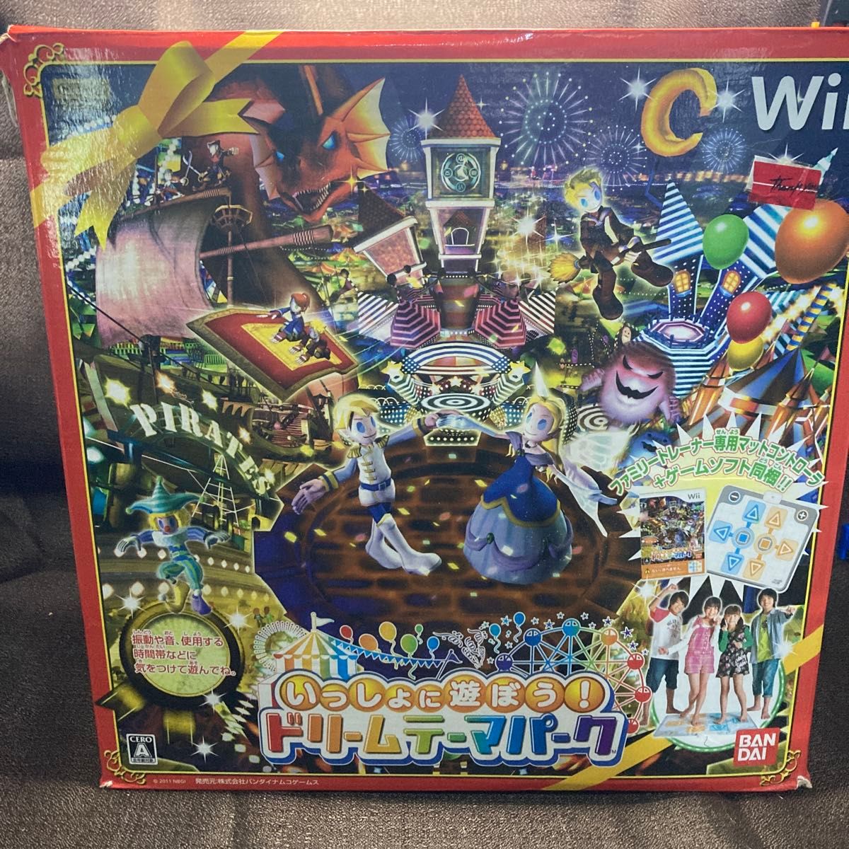 wii ファミリートレーナー専用マット+ファミリーチャレンジ ジャンク