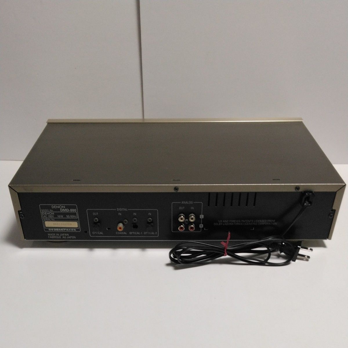 DENON MDレコーダー DMD-800 ゴールド リモコン・説明書あり【再生OK