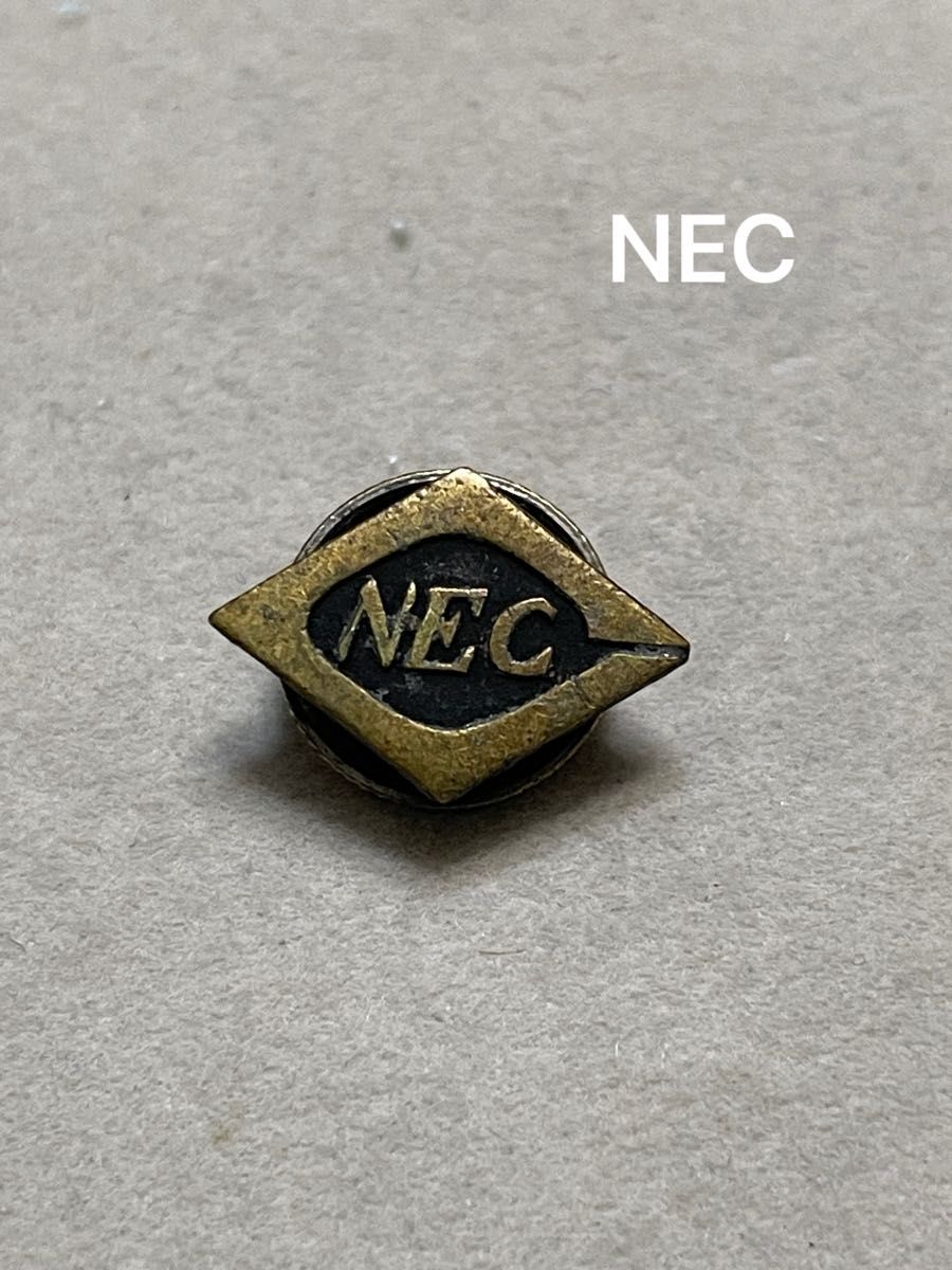 希少品 NEC 社員章 タイタック 旧バッチ 時代物 昭和レトロ
