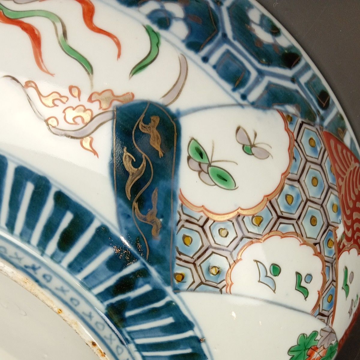 古伊万里 金襴手 色絵大鉢 直径約27 5 cm 江戸時代末期｜Yahoo!フリマ