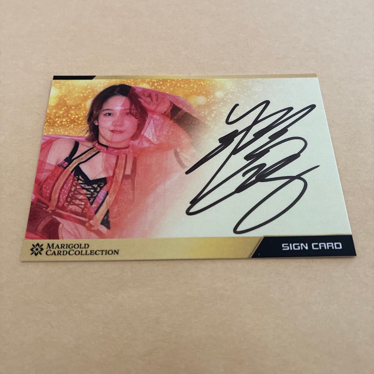 女子プロレス マリーゴールド MARIGOLD トレカ 直筆サインカード
