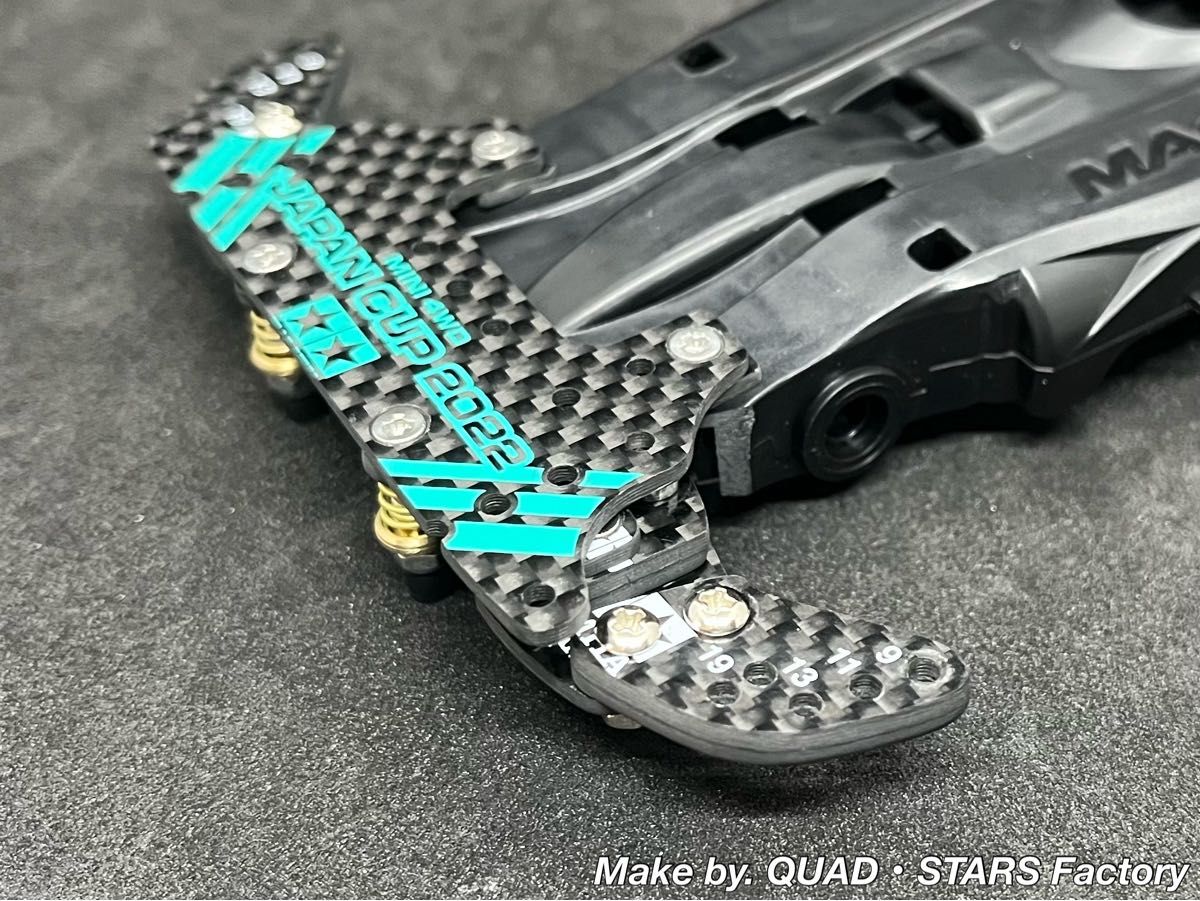 ミニ四駆・MAシャーシ用】2軸ATピボットバンパー＋ローラーステー段