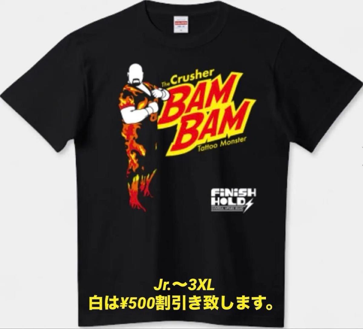 クラッシャー・バンバン・ビガロ Tシャツ 新日本プロレス バンバン