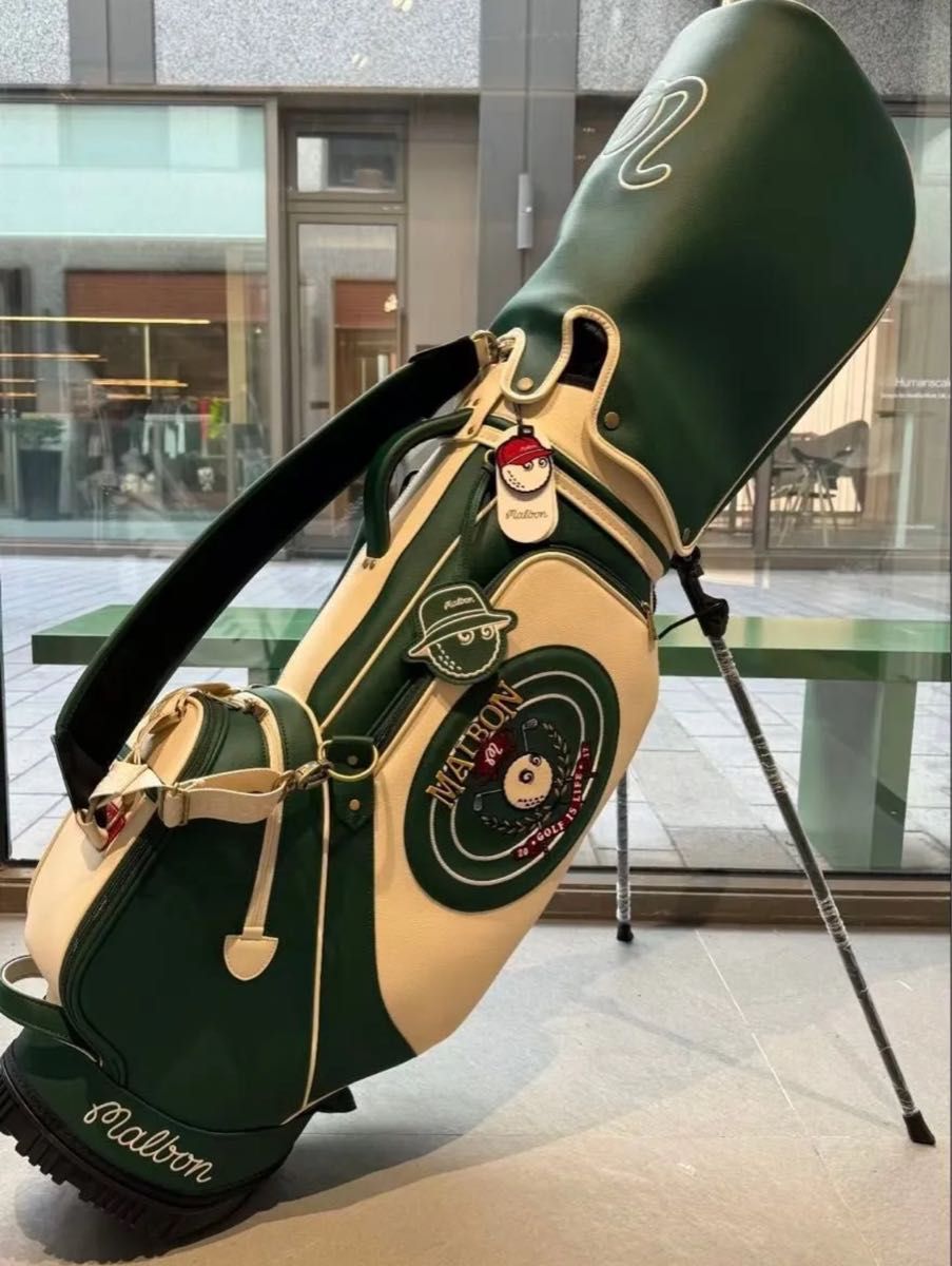 malbon golf マルボンゴルフ キャディバッグ スタンドバッグ グリーン