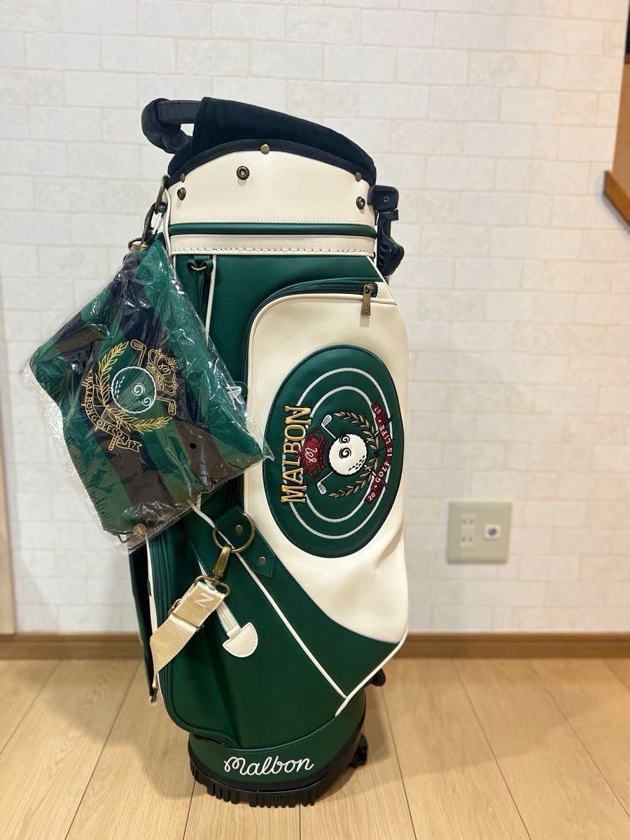 malbon golf マルボンゴルフ キャディバッグ スタンドバッグ グリーン