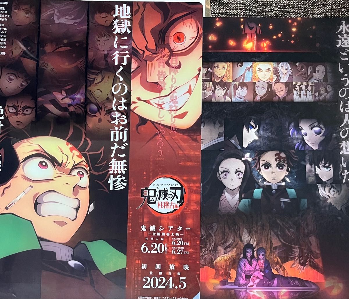 鬼滅の刃 鬼滅シアター フライヤー クリアファイルセット 柱稽古編