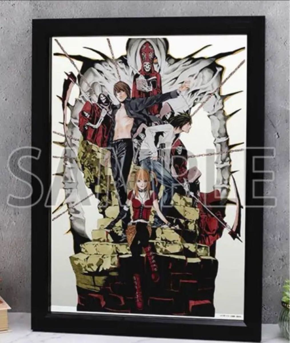 月＆L＆海砂 小畑先生描き下ろし パブミラーB デスノート展｜Yahoo