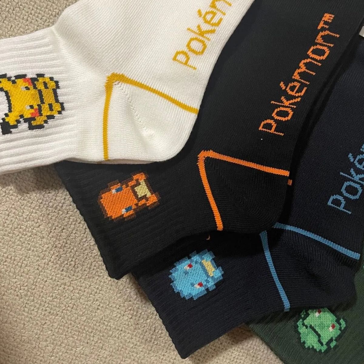 GU ポケモン コラボ アンクルソックス 靴下 ソックス 25-27cm