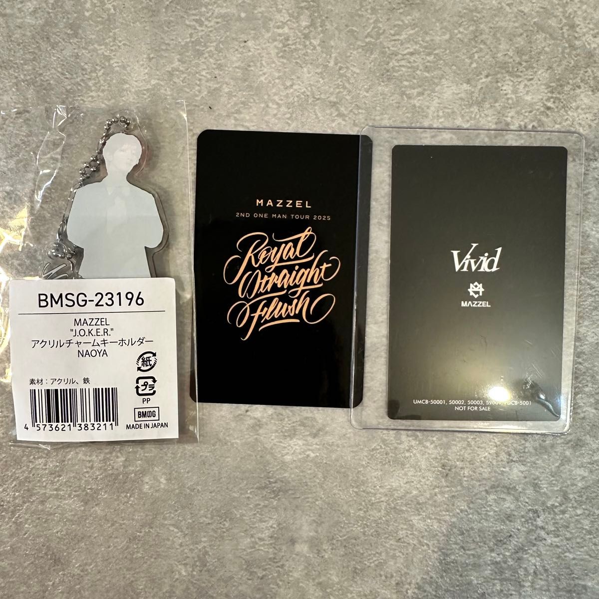 MAZZEL マーゼル ナオヤ NAOYA Joker Vivit アクリル チャーム
