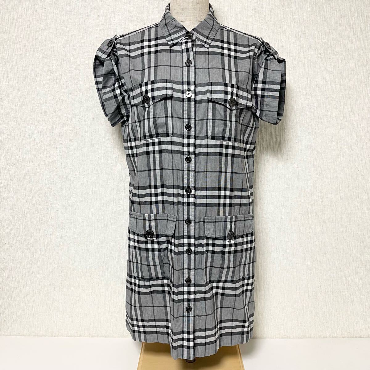 BURBERRY LONDON バーバリー ロンドン ノバチェック シャツ ワンピース