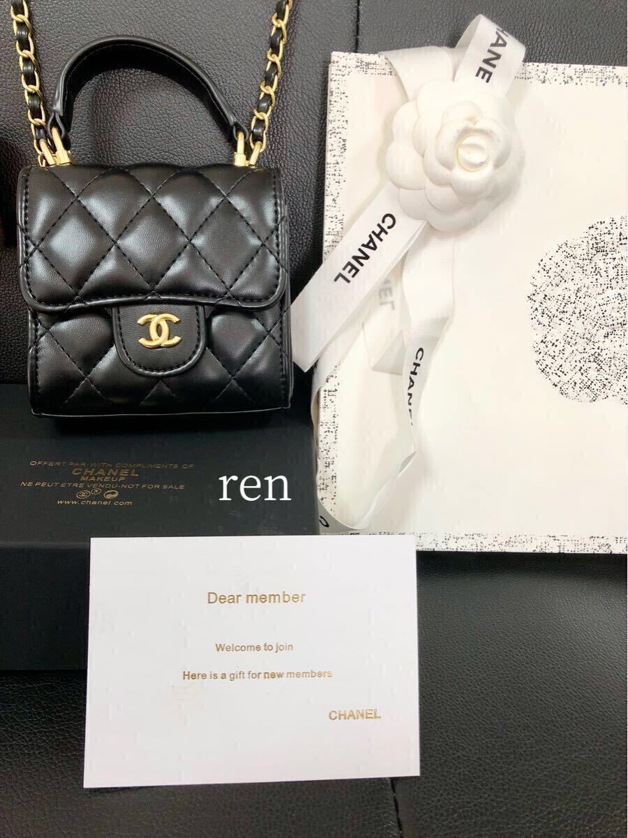 新品 CHANEL シャネル ノベルティ ショルダーバッグ ミラー付き