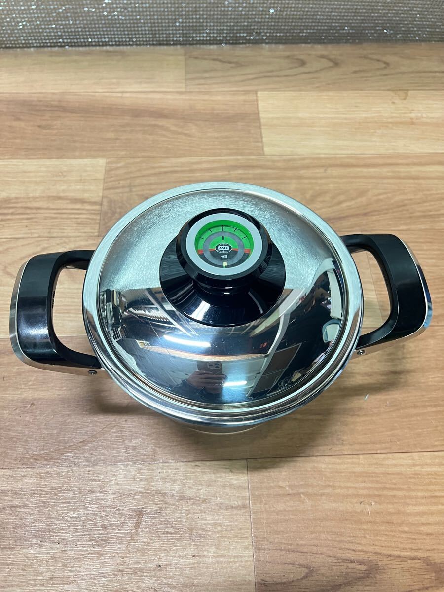 Yahoo!オークション - 美品 AMC Pat reg ステンレス 両手深型鍋 両手鍋