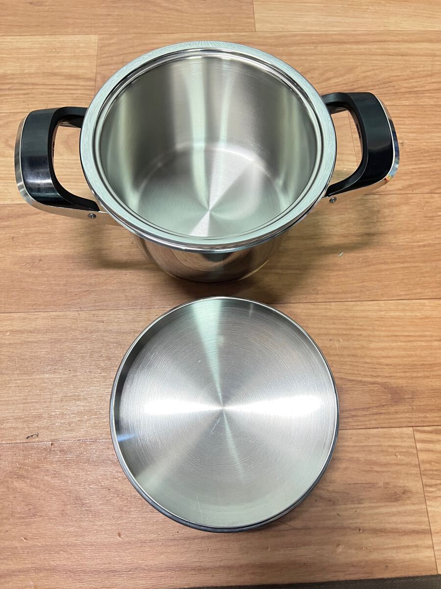 Yahoo!オークション - 美品 AMC Pat reg ステンレス 両手深型鍋 両手鍋