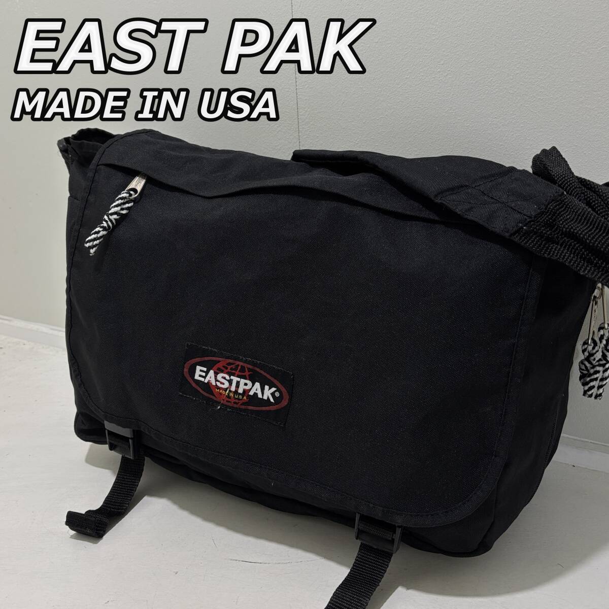 EASTPAK】イーストパック USA製 フラップ式 ナイロン メッセンジャー