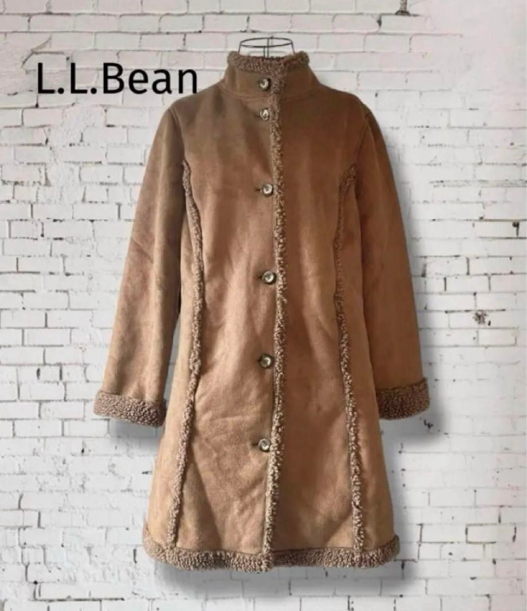 L L Bean エルエルビーン フェイクムートンコート ボア ブラウン