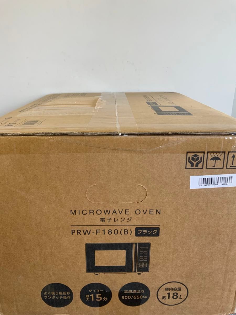 新品未使用箱不良 YAMAZEN 電子レンジ 18L PRW-F180 ブラック｜Yahoo