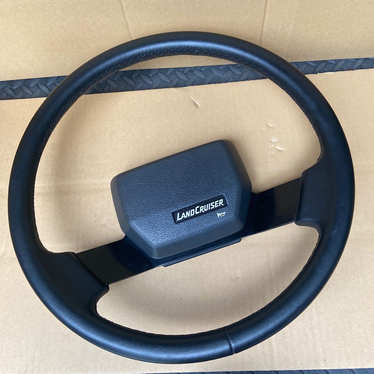本革 純正 ランクル70 ステアリング ハンドル HZJ PZJ