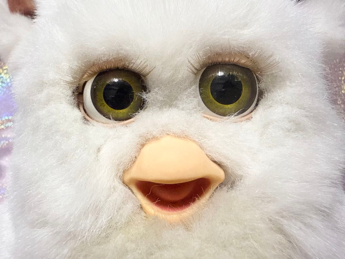 ファービー2 シュガースノー 白×オリーブ目① ホワイト×オリーブアイ