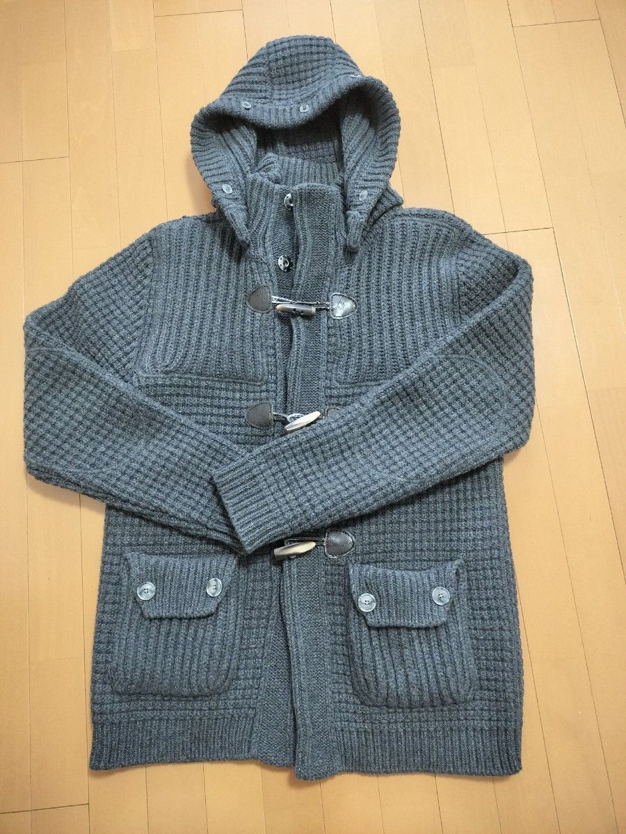 Bark バーク ダッフルコート ニット グレー サイズM｜Yahoo!フリマ（旧