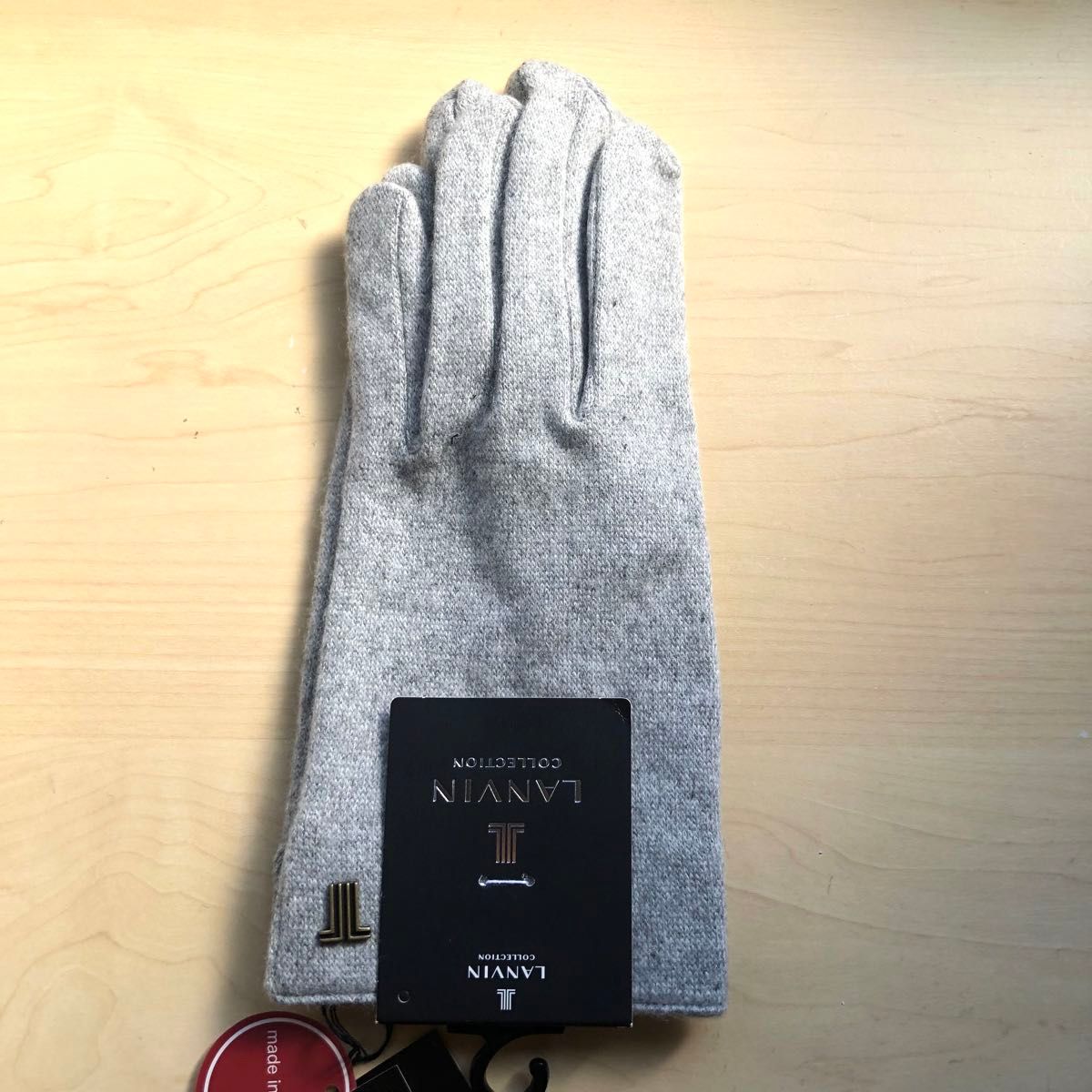 新品・タグ付き ランバンコレクション メンズ 高級手袋 プレミアム