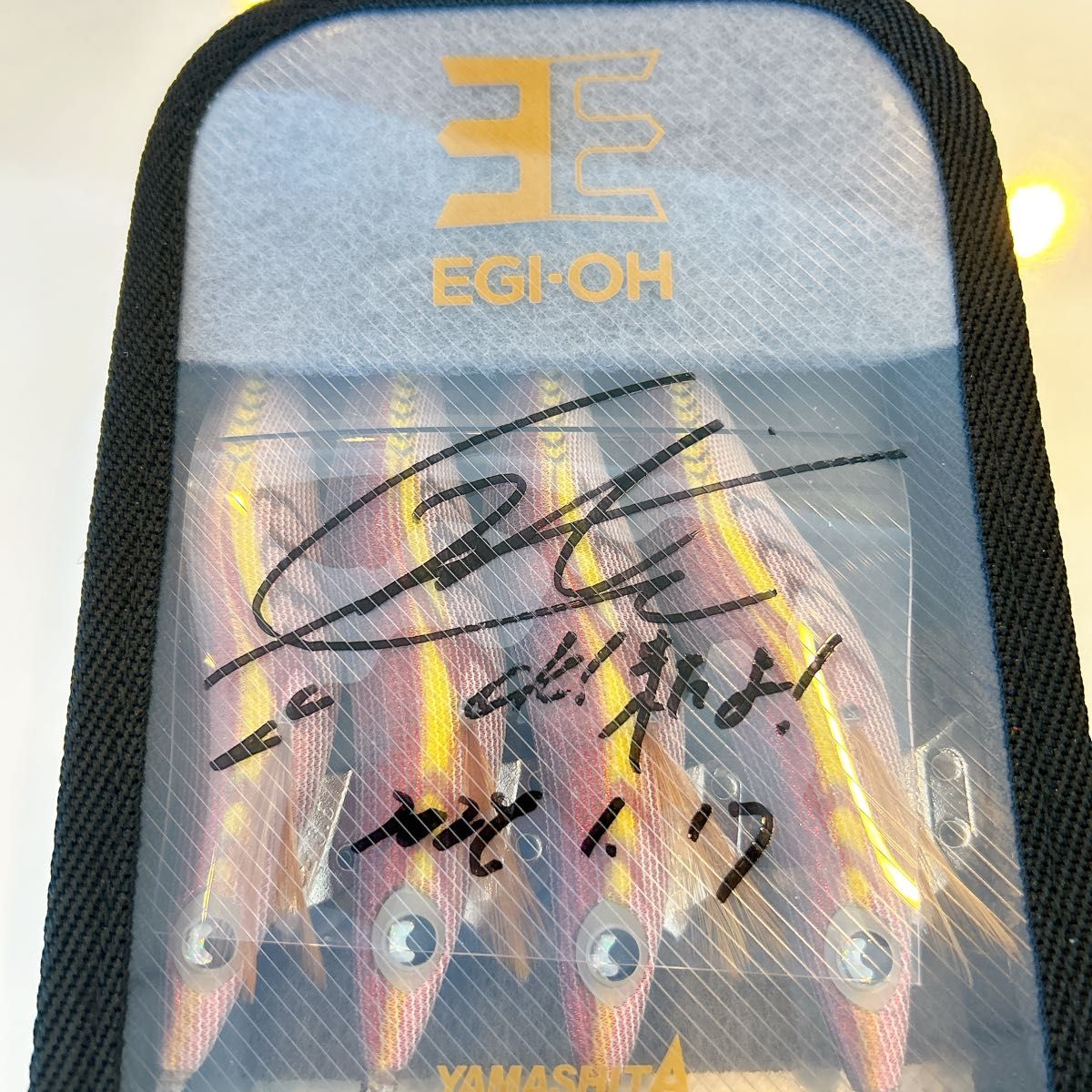 エギ王K 3 5号 カジメブラウン 4本セット ヤマシタ 川上英佑さんサイン