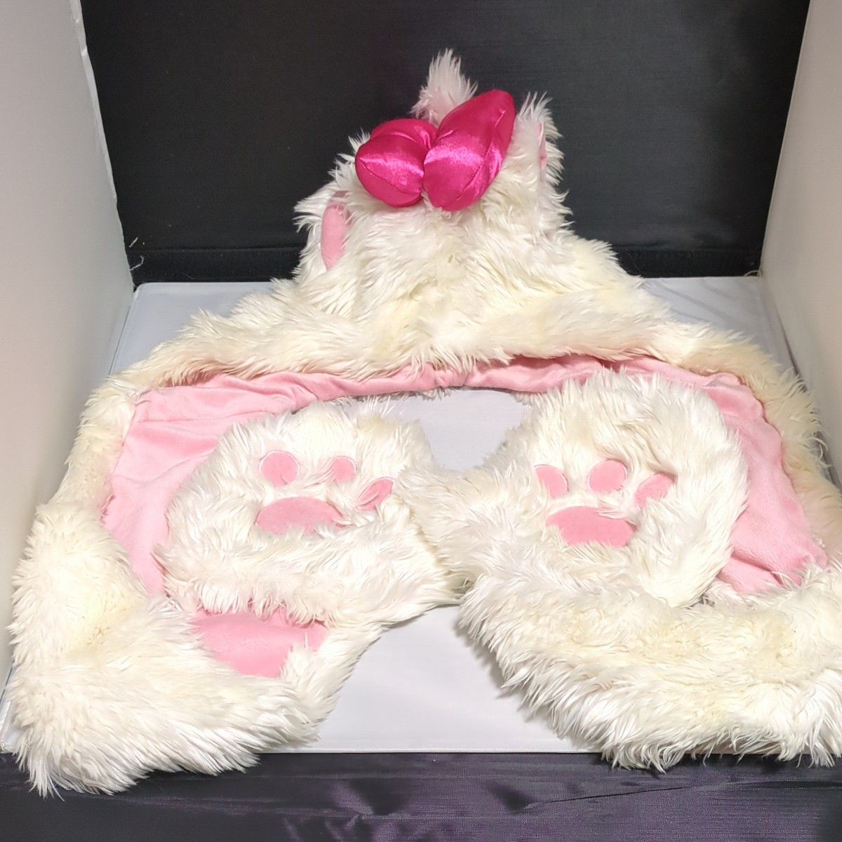 ディズニー マリーちゃん ファンキャップ マフラー 被り物 マフラー