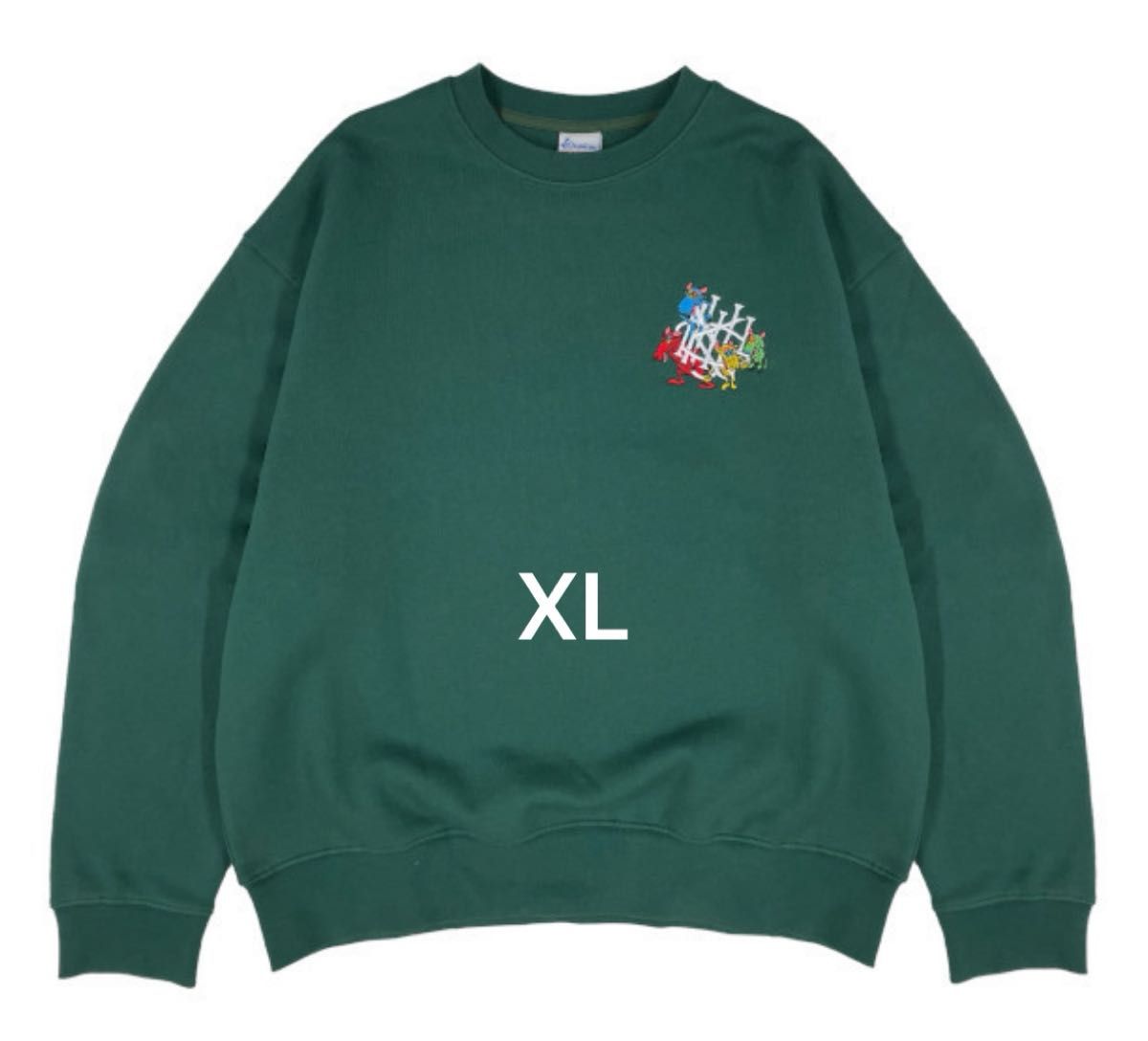 king Gnu キングヌー スウェット XL グリーン GNU CREW SWEAT [GREEN