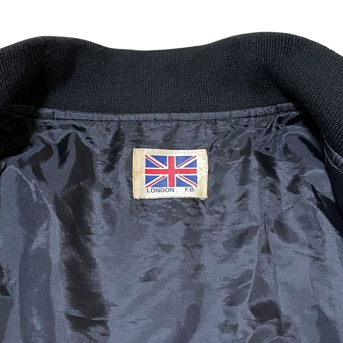 LONDON F B ヴィンテージ 80s Japan Vintage ベロア 刺繍 スーベニア