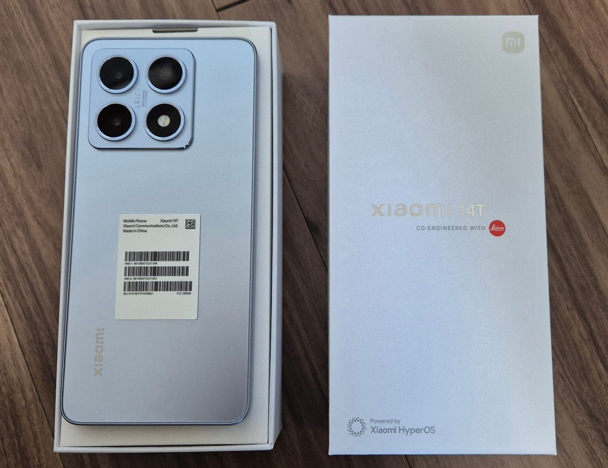 新品未使用 Xiaomi 14T Xig07 チタンブルー Titan Blue RAM 12GB ROM