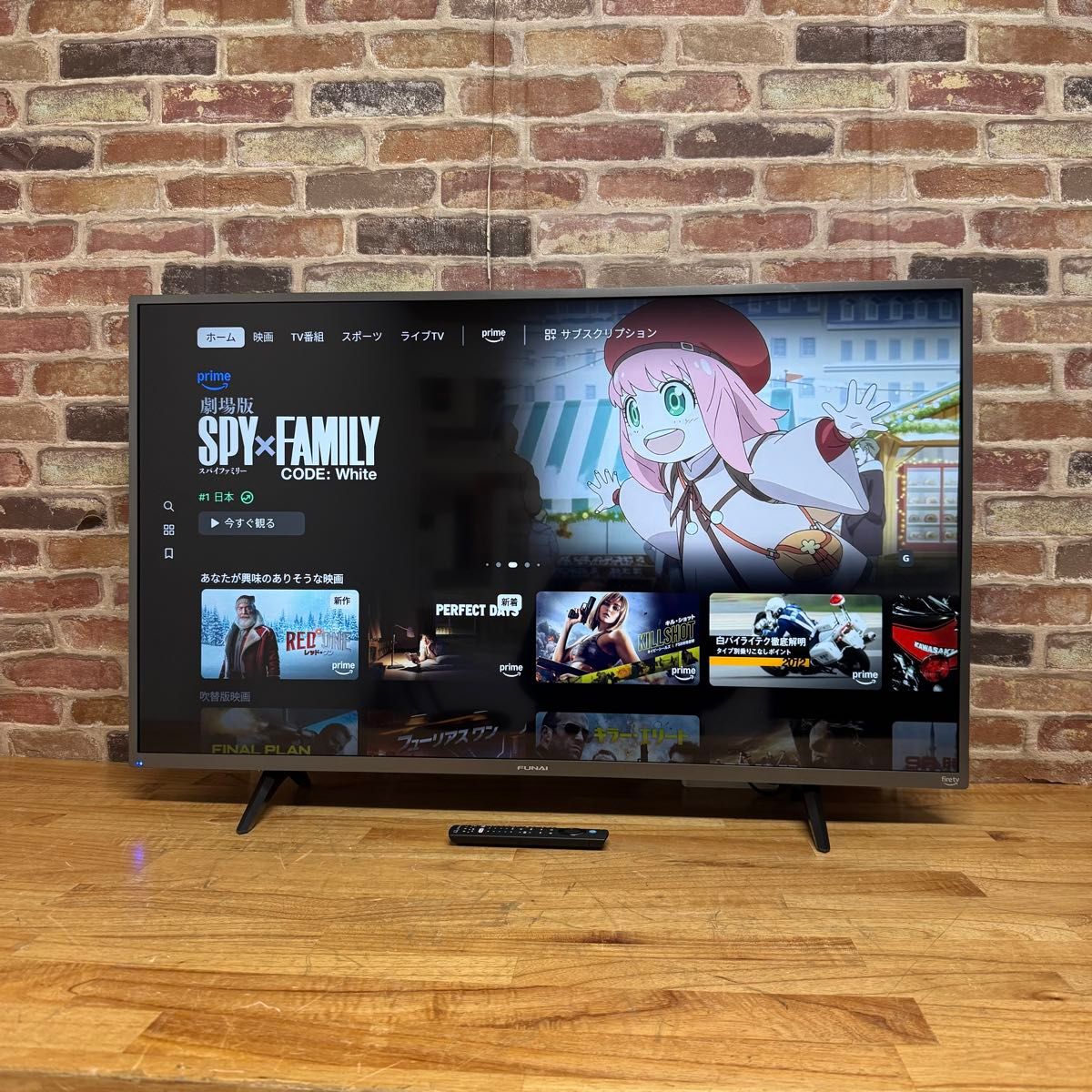 フナイ 43インチ 4Kダブルチューナー搭載 液晶テレビ スマートテレビ