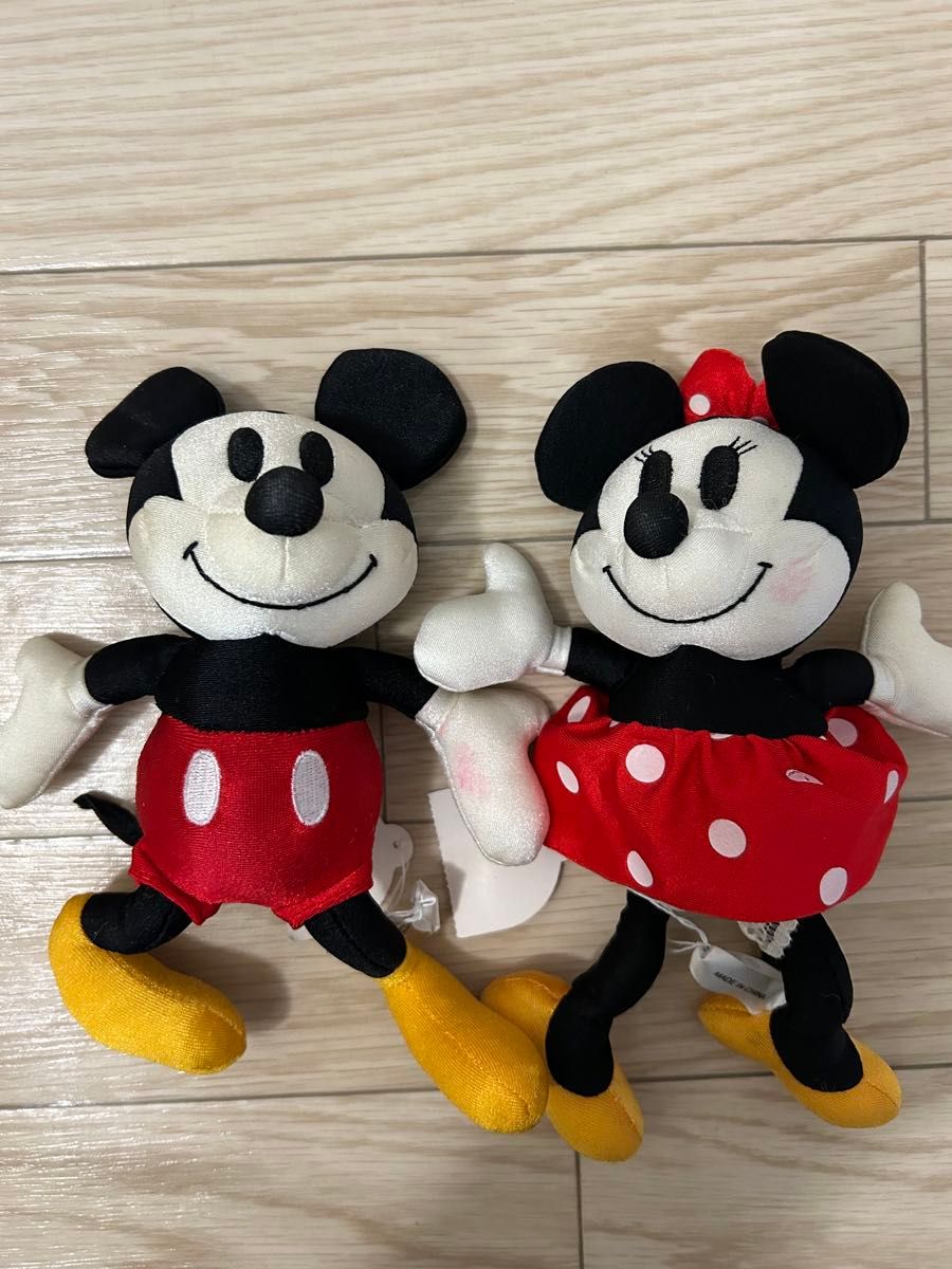 タグ付】ミッキーマウス＆ミニーマウス ぬいぐるみセット 東京