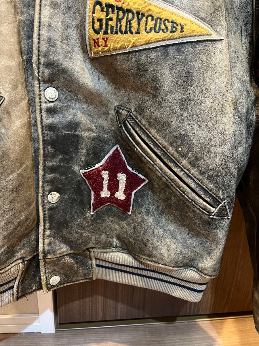 GERRY Cosby 90s ビンテージ レザー ジャケット スタジャン M｜Yahoo