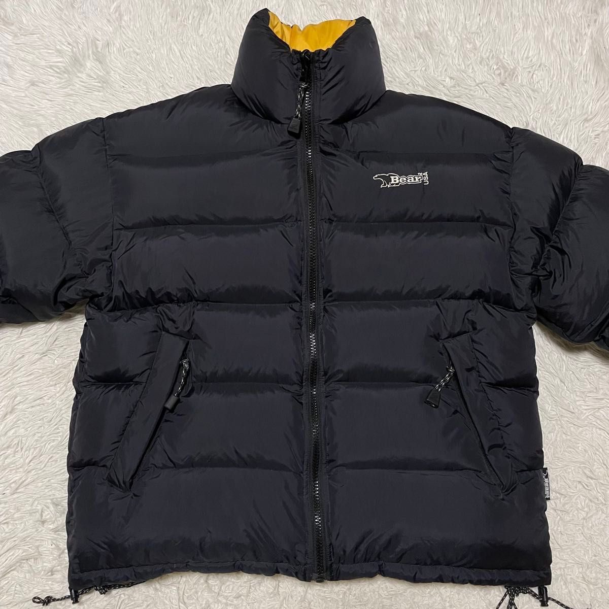 90s Bear USA リバーシブル ダウンジャケット XL 肉厚 ヌプシ RN90680