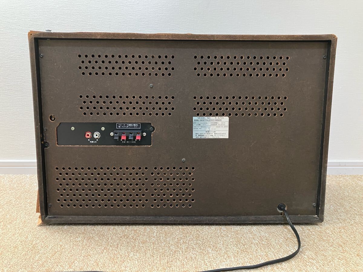 J053 送料無料 Victor『K-A700』ダブルカセット 8トラック ラジオ付