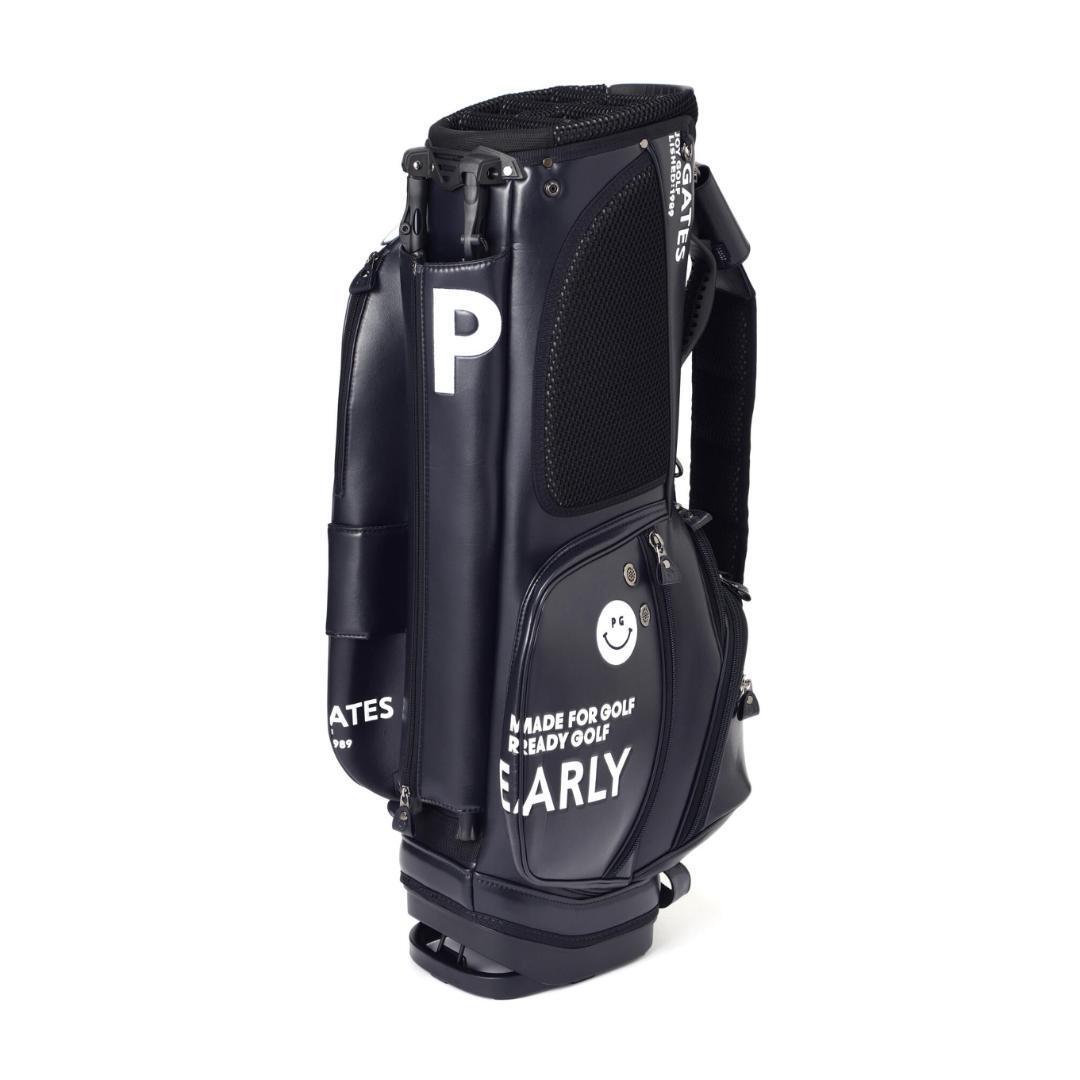 新品 未使用 PEARLY GATES 合皮スタンドキャディバッグ ネイビー