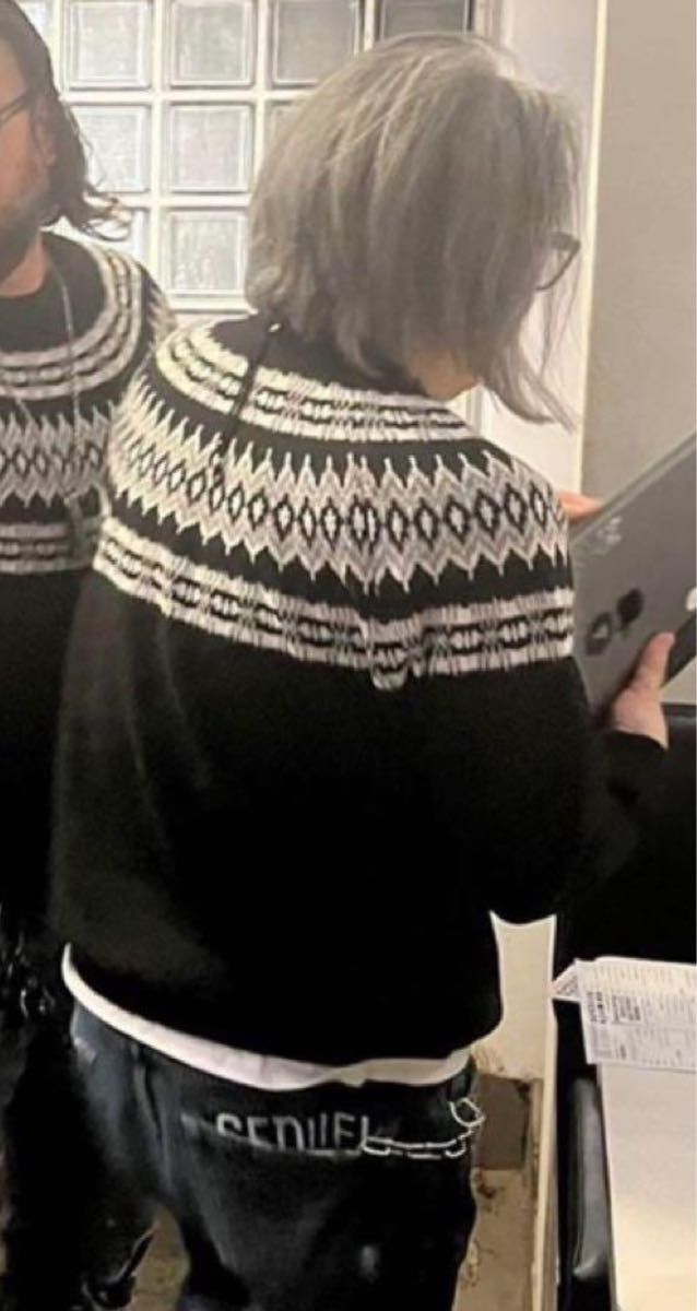 uniform experiment MOHAIR NORDIC CREWNECK KNIT ノルディック サイズ